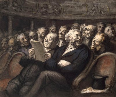 Intermission at the Comédie Française by Honoré Daumier